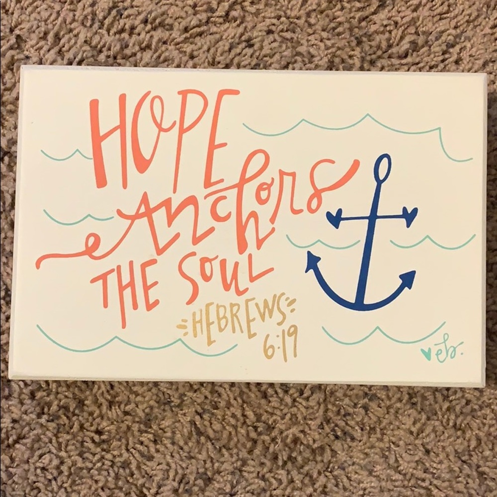 Wooden sign